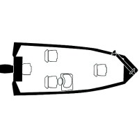 Carver 79002 Flex-Fit Pro™Poly-Flex Ii Fish & Ski Boats I/0 Or O/B, Slate Gray - 79002 - 500-79002F1